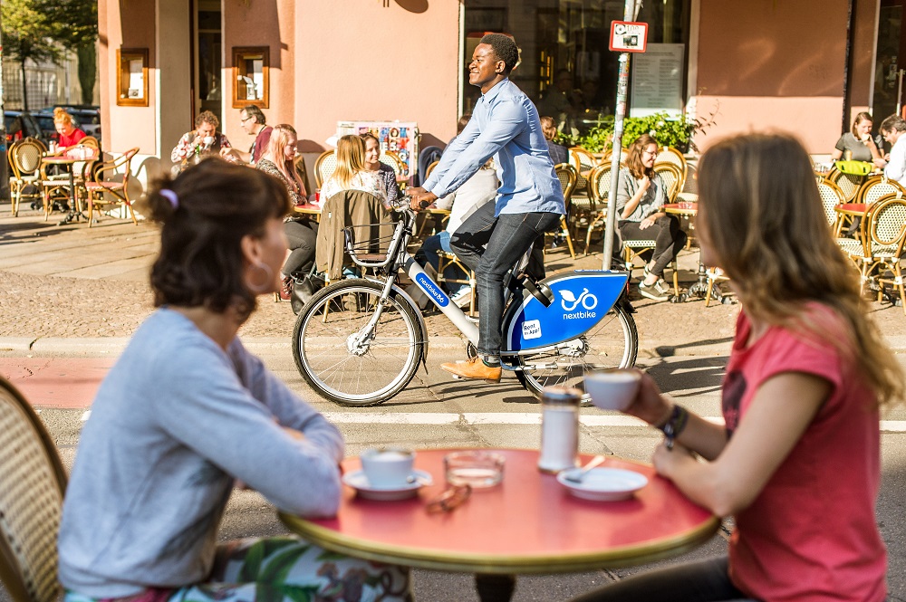 nextbike fahren Café Sommer